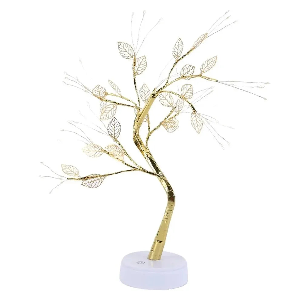 LED Rose Leaf Table Lamp USB