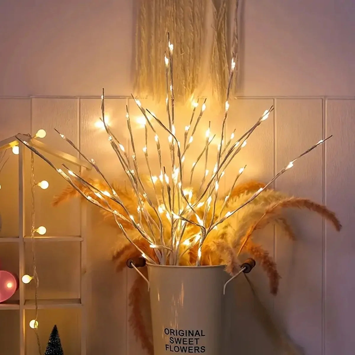 1 PC White Birch Branch Light LED Festive Lights