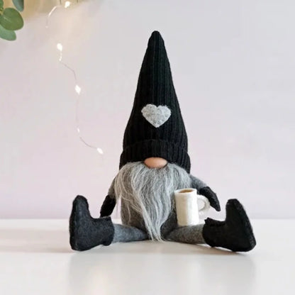 Coffee Gnome Dolls Plush Knitted Decorations