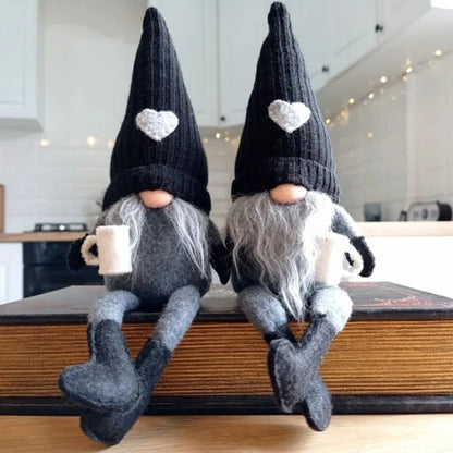 Coffee Gnome Dolls Plush Knitted Decorations