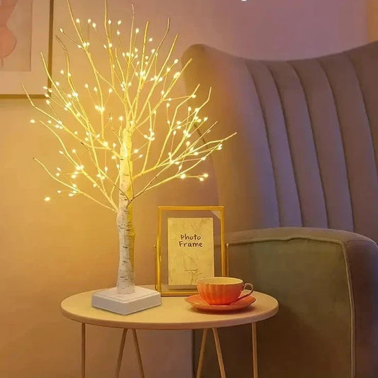 Illuminated LED Birch Tree - Festive Holiday Decor